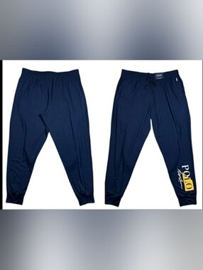 Polo 1XLT Navy Blue Atleasure Relax Men Soft Stretch Jogger New